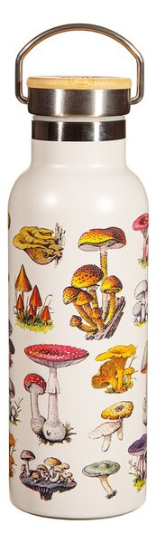 Kremasta otroška steklenička iz nerjavečega jekla 500 ml Vintage Mushroom - Sass & Belle