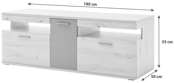 TV-ELEMENT antracit, barve hrasta