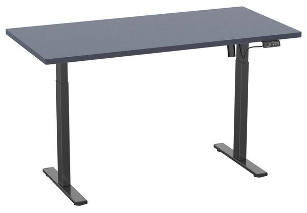 MID.YOU Dvižna Miza E-lona, Antracit, Črna, 110x50cm