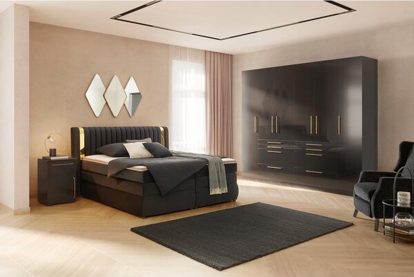 Premium Living Postelja Boxspring Minola Gold
