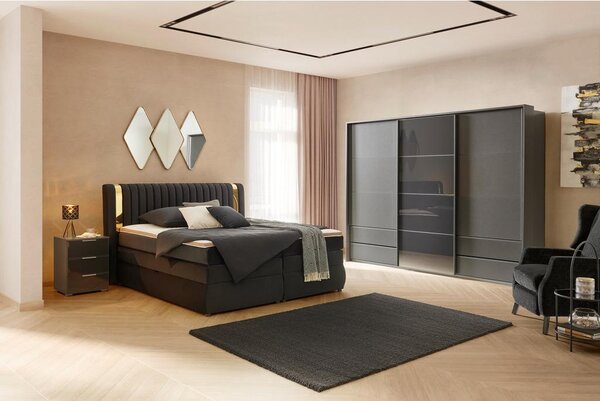 Premium Living Postelja Boxspring Minola Gold