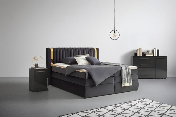 Premium Living Postelja Boxspring Minola Gold