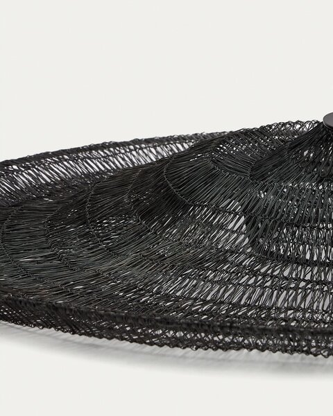 Črna viseča svetilka ø 87 cm Makai – Kave Home