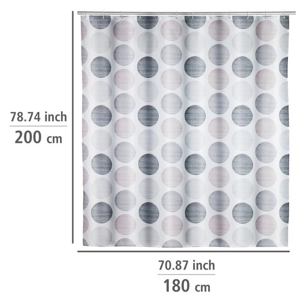 Zavesa za tuš 180x200 cm Pastel Dots – Wenko