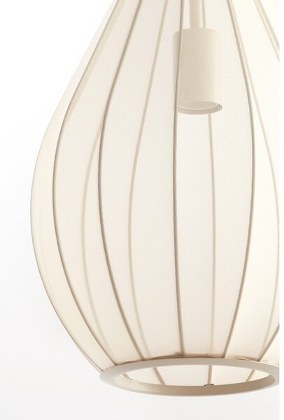 Bež viseča svetilka s tekstilnim senčilom ø 28 cm Itela – Light & Living