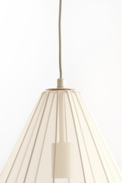 Bež viseča svetilka s tekstilnim senčilom ø 28 cm Itela – Light & Living