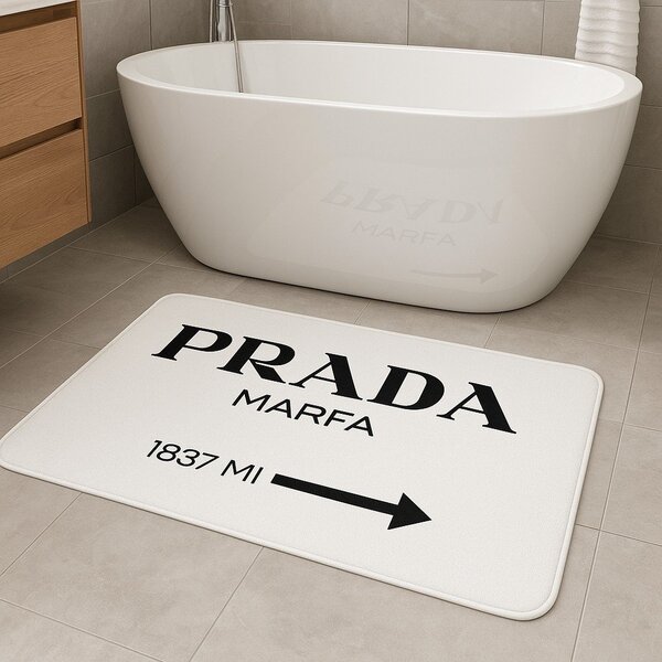 Bele žametne kopalniške preproge v kompletu 2 ks 60x100 cm Prada – Mila Home