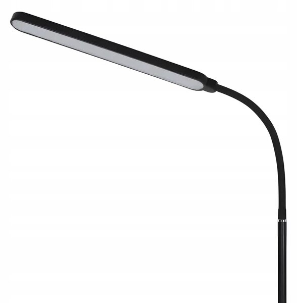 LED gibljiva talna svetilka 198cm 6-stopenjska + daljinski upravljalnik črna