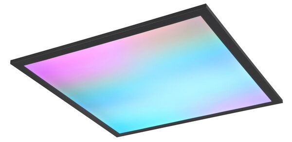 Črna LED stropna svetilka 44.5x44.5 cm Beta – Trio