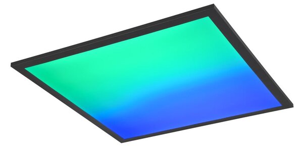 Črna LED stropna svetilka 44.5x44.5 cm Beta – Trio