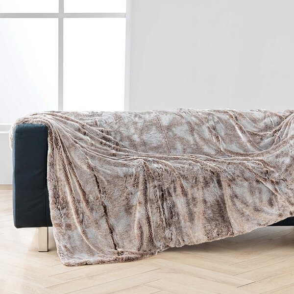 Rjava odeja iz umetnega krzna 180x220 cm Antartic – douceur d'intérieur