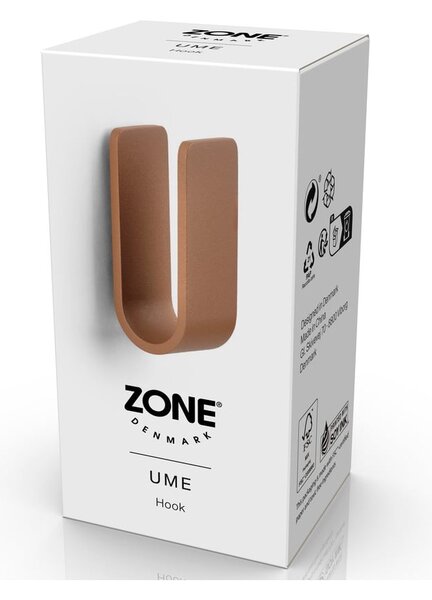 Kovinski stenski obešalnik v barvi terakote Ume – Zone