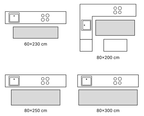 Bež tekač 80x300 cm Soft Eman – FD