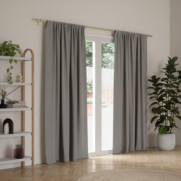 Jeklena karnisa z nastavljivo dolžino v mat zlati barvi 168 - 305 cm Cleo – Umbra