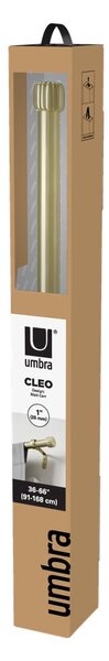 Jeklena karnisa z nastavljivo dolžino v zlati barvi 91 - 168 cm Cleo – Umbra