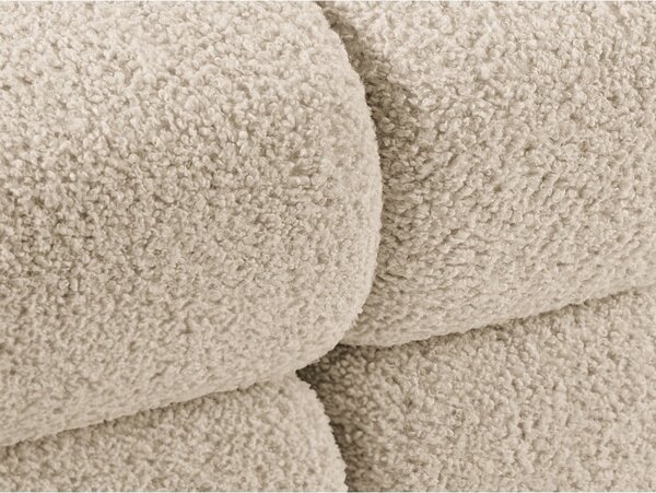 Bež sedežna garnitura iz tkanine bouclé 188 cm Bellis – Micadoni Home