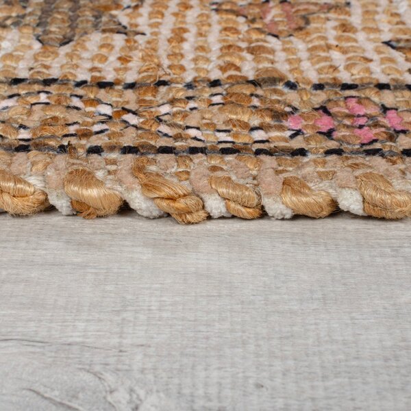 Ročno tkan tekač iz mešanice jute v naravni barvi 60x230 cm Celine Jute Global – Flair Rugs