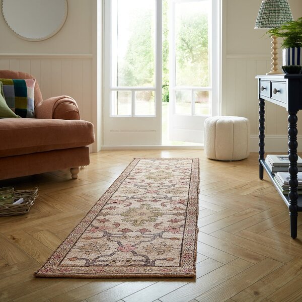 Ročno tkan tekač iz mešanice jute v naravni barvi 60x230 cm Celine Jute Global – Flair Rugs