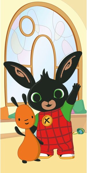 Bombažna otroška brisača 70x140 cm Bing "Hoppity" – Jerry Fabrics