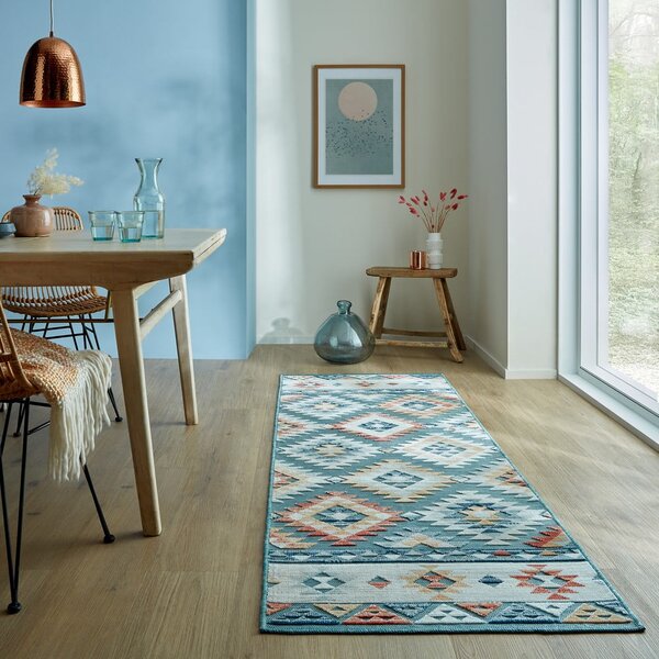 Moder zunanji tekač 80x230 cm Avery Blue – Flair Rugs