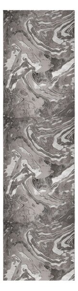 Siv/srebrn tekač 60x230 cm Marbled – Flair Rugs