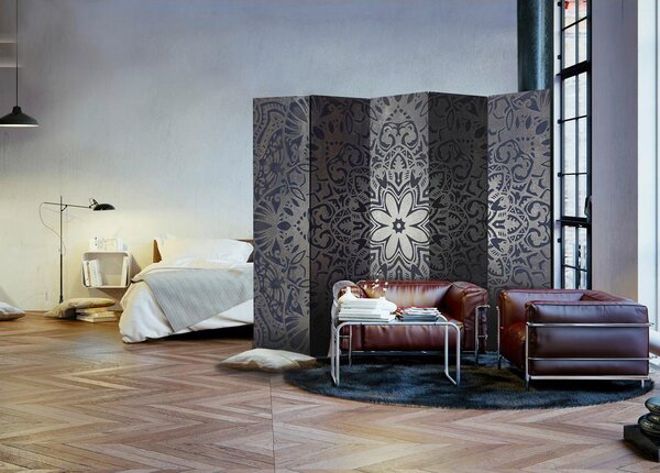 Artgeist Paravan Iron Flowers I, 5-Delni, Dvostranski