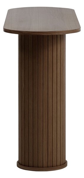 Rjava stranska mizica 40x130 cm Nola – Unique Furniture