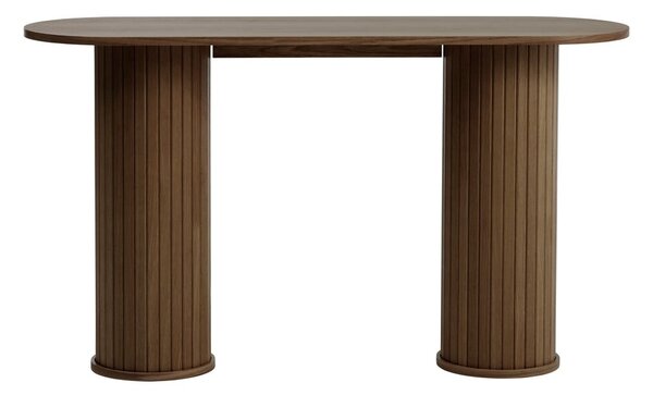 Rjava stranska mizica 40x130 cm Nola – Unique Furniture