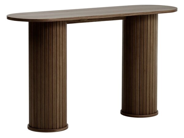 Rjava stranska mizica 40x130 cm Nola – Unique Furniture