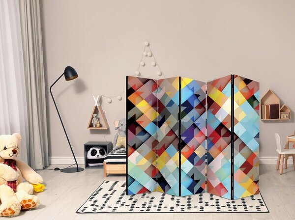 Artgeist Paravan Colour Patchwork I, 5-Delni, Dvostranski