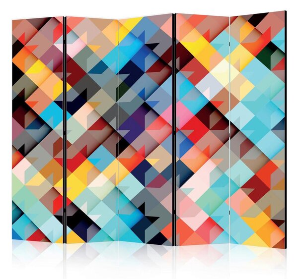 Artgeist Paravan Colour Patchwork I, 5-Delni, Dvostranski