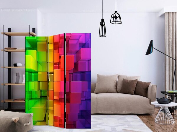 Artgeist Paravan Colour Jigsaw, 3-Delni, Dvostranski