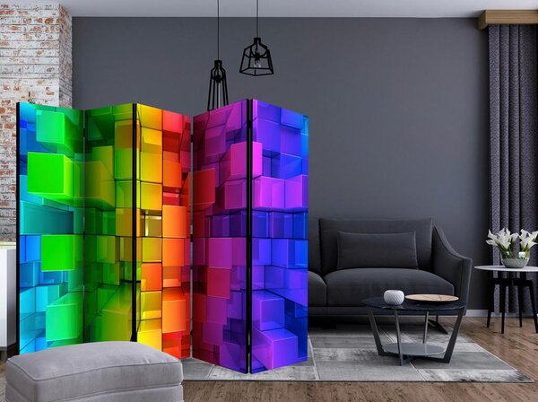 Artgeist Paravan Colour Jigsaw I, 5-Delni, Dvostranski