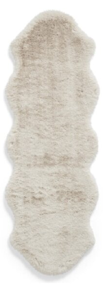 Kremno bel sintetičen tekač 60x180 cm Super Teddy – Think Rugs