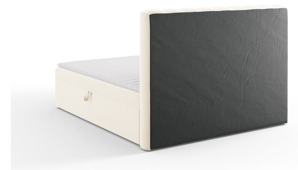Bež boxspring postelja s prostorom za shranjevanje 180x200 cm Gina – Milo Casa