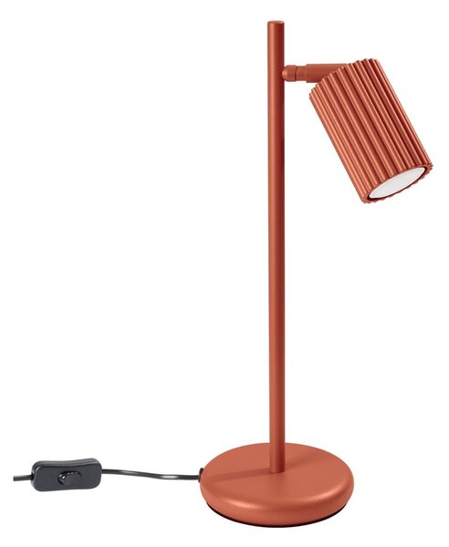 Opečnato oranžna namizna svetilka (višina 43 cm) Gleam – Sollux