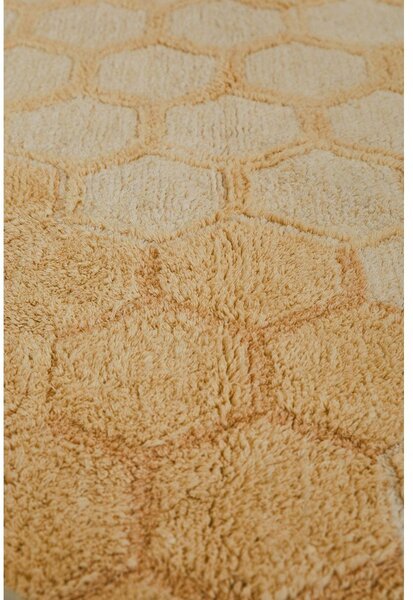 Oker rumena pralna ročno tkana bombažna preproga 140x200 cm Sweet Honey – Lorena Canals