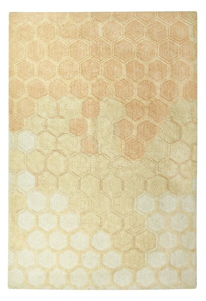 Oker rumena pralna ročno tkana bombažna preproga 140x200 cm Sweet Honey – Lorena Canals