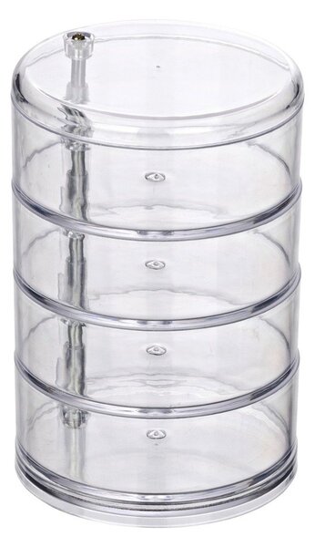Organizator za kozmetiko s 4 predali Wenko Transparent