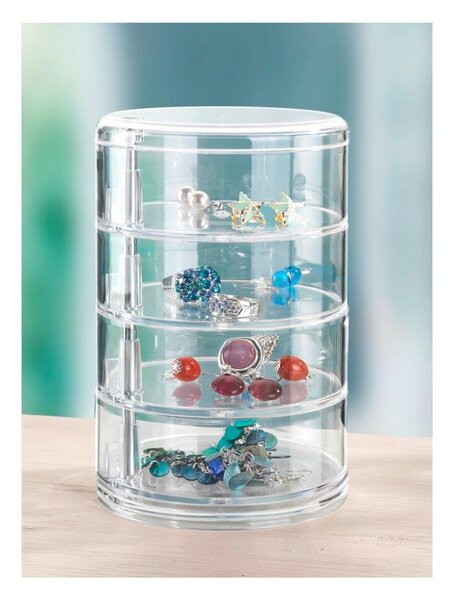 Organizator za kozmetiko s 4 predali Wenko Transparent