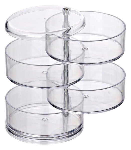 Organizator za kozmetiko s 4 predali Wenko Transparent