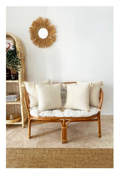 Prevleka za blazino iz organskega bombaža 4 kos 43x43 cm Natural - Mila Home