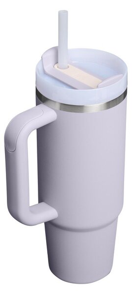 Svetlo vijolična termovka s slamico iz nerjavečega jekla 890 ml Quencher H2.O FlowState™ Tumbler Purple Dust – Stanley