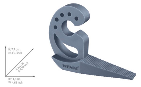 Sivo-Moder zaustavlalec vrat in oken Wenko Multi-STOP®