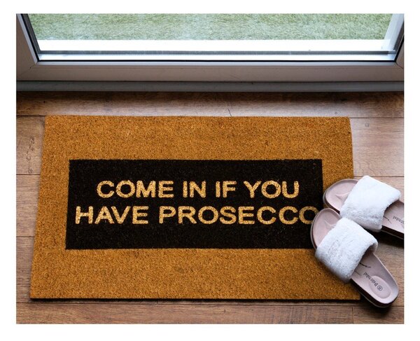 Predpražnik iz naravnih kokosovih vlaken Artsy Doormats In If you Have Prosecco Glitter, 40 x 60 cm