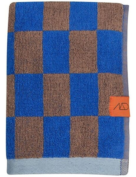 Modro-rjava kopalna brisača iz organskega bombaža 70x133 cm Retro - Mette Ditmer Denmark