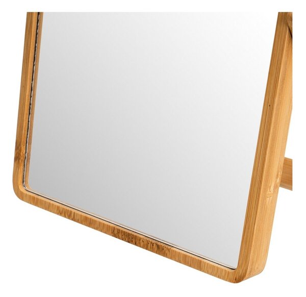 Kozmetično ogledalo z bambusovim okvirjem 20x27 cm – Casa Selección