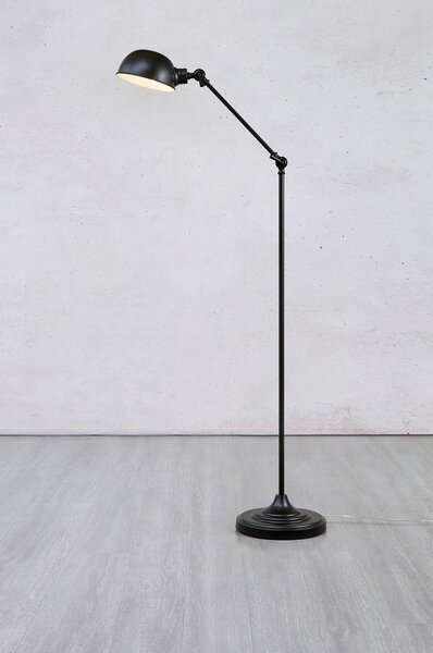 Črna talna svetilka (višina 143 cm) Portland - Markslöjd