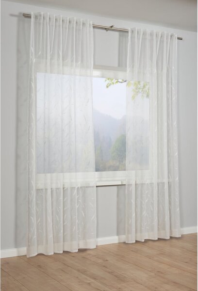 Bela prosojna zavesa 245x140 cm Dolly-Voile - Gardinia