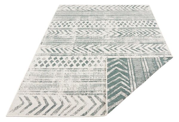 Zeleno-krem zunanja preproga NORTHRUGS Biri, 120 x 170 cm